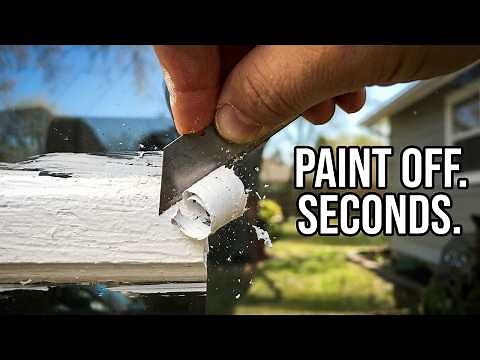 Scrape Paint Off Glass Windows In Seconds
