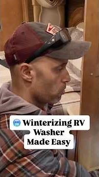 😬 IMPORTANT 👉 THIS IS HOW TO WINTERIZE YOUR RV WASHER! #shorts #rv #rvlife