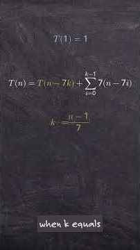 Solving Recurrences with the Iteration Method
