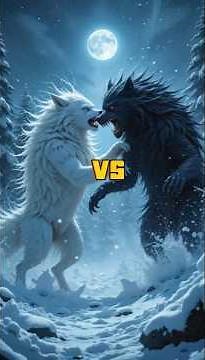 White Wolf vs. Black Wolf ⚔️ | The Ultimate Battle for Survival!