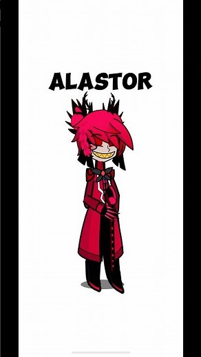 Making Alastor from hazbin hotel in gacha life 2 :D