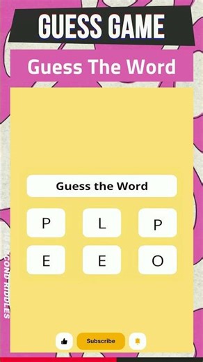 Can You Guess the Word From These Letters? | Fun Word Puzzle Challenge