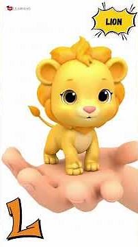 Frozen E–T Safari Animals 🦁🦓 | Baby Animals Learn Alphabet & Colors | Kids Animation #abcd #shorts