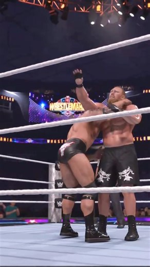 WWE Rock Bottom to Brock Lesnar 😳🔥