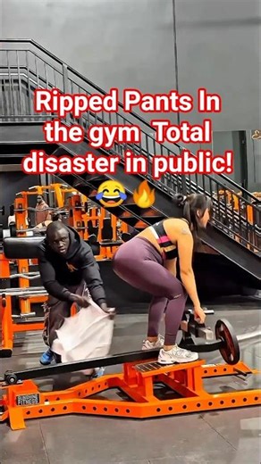 Gym Nightmare: When your pants actually RIP! 😱🔥#youtubeshorts #viral #prank