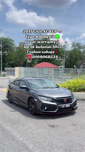 2017 Honda Civic 1.5 TCP • Type R bodykit 1 Year warranty ✅ Cash ✅ Full Loan ✅ Loan ✅ Trade in ✅ Easy process & Fast approval 💨 Location Pandan Indah, Ampang 📍 Anything PM me for more details📲 #foryou #fypage #hondacivic #civictyper #civicfc