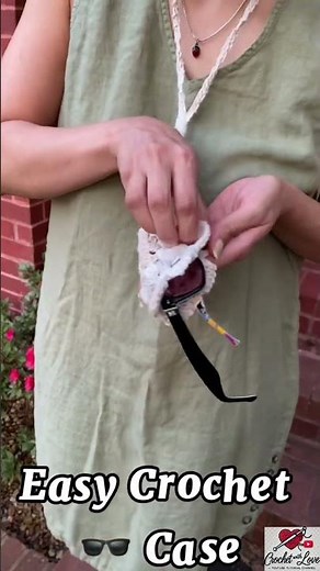 Can You Crochet This Hanging Eyeglass Case in 30 Minutes? 🧶 | Beginner Friendly!