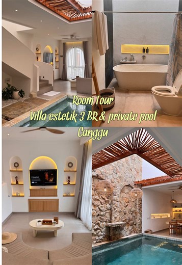 RALAT YAA GUYS!!! Villa 2 kamar di Canggu estetik dan lucu puooolll 😍🥰 Deket Atlas sm Finns nih guys 😍 Kepo harganya bs langsung KLIK LOKASI di pojok kiri bawah yaa 👇🏻 #onneavilla #villacanggu #villaprivatepoolbali #villaestetik #atlasbeachclub