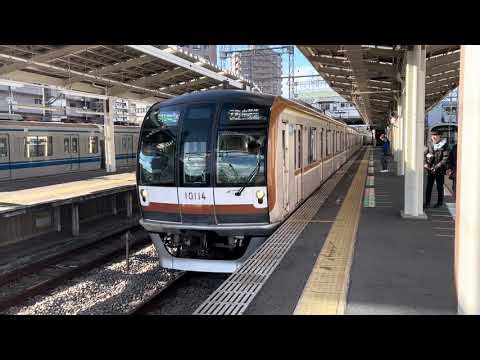 東京メトロ10000系10114F 副都心線直通Fライナー快速急行元町・中華街行き小手指駅(SI-19)発車 F Liner Rapid Exp Motomachi-chukagai(MM-06)