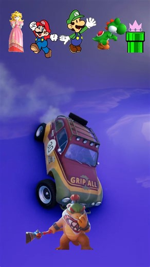 BOWSER car mario #mariobros #supermario