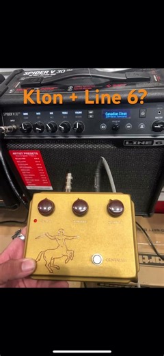 Klon Centaur & Line 6 Spider = toan? #klon #kloncentaur #vintageguitar