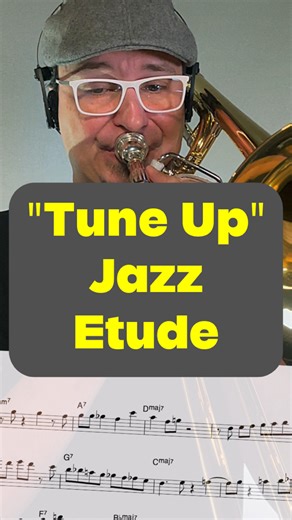 Here is an etude based on the changes to “Tune Up”. Enjoy and head to my Patreon for more. . . . #jazz #trombone #improvisation #swing #practice | Lowbrassluke