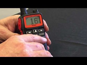 How to adjust the squelch on the Standard Horizon HX40