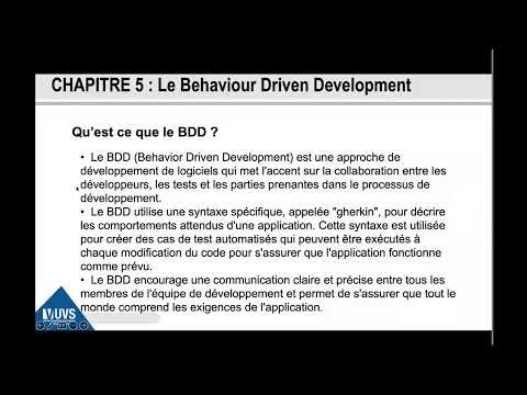 3. Animation pédagogique séquence 5- BDD Behavior Driven Development