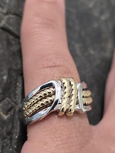 Nautical Rope Ring Sterling Silver 14kt Gold Vermeil - Etsy