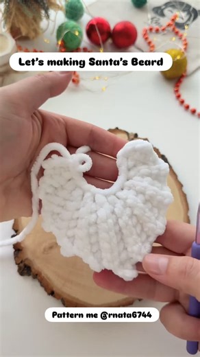 R-Creative Amigurumi Pattern Designer | Let’s making Santa’s Beard!!! Pattern me @rnata6744. #rnata #craft #amigurumi #crochetdoll #crochettoys #crochetaddicted #dollmakers... | Instagram