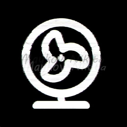 Icon fan table is distorted. Glitch. Noise, chromatic aberration, geometric distortion. Transpare...