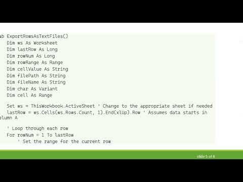 How to Export Each Row of Excel to Individual TXT Files Using VBA