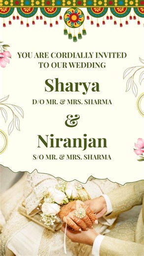 How to make Digital wedding card video #trending #weddinginvitation #wedding