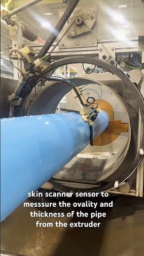 Scanner sensor to messure the thickness and ovality of the pipe