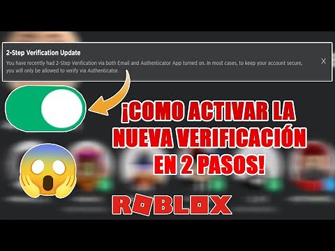 ¡COMO ACTIVAR LA NUEVA VERIFICACIÓN EN 2 PASOS PARA NO PERDER TU CUENTA DE ROBLOX! TUTORIAL