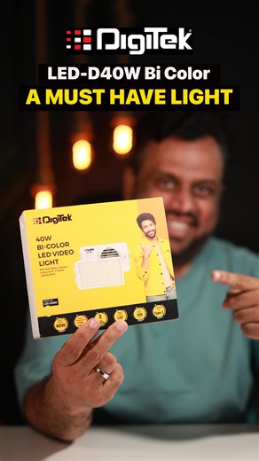 iMDY Pro on Instagram: "Digitek LED-D40W Bi Color delivers studio-grade lighting in a compact form — perfect for creators on the move. From soft candle flickers to explosive lightning effects, its 12 creative modes and adjustable color temperature (2700K–6500K) let you craft every scene with ease. - 40W Power | 2700K–6500K Bi-Color - Inbuilt Battery 🔋 (3000mAh) + Type-C Charging - 200 LED Beads (100 White + 100 Yellow) - Ultra Bright: 3600LM | CRI 96+ - Dimming 1–100% | Cooling Fan for Long Sho