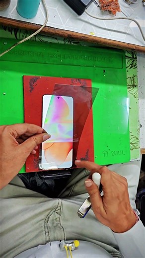 TFT Display Poloraizer Film Change 🔥 #automobile #shortsfeed #smartphone #repair #punjabisong #tech