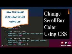 how to change scrollbar color using css | scrollbar color change css | css scrollbar color