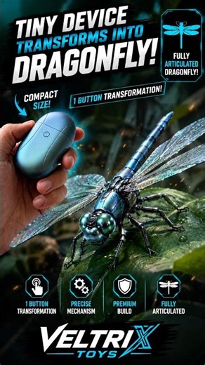 Press 1 Button & It Becomes a Robot Dragonfly 🤯