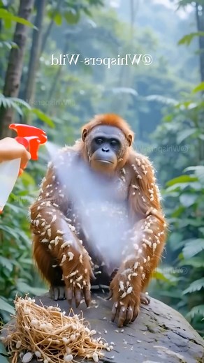 MILLIONS of Termites Cover ORANGUTAN, Saved by Brave Indigenous Heroes! #wildlife #animals #forest | Rainbow after the storm