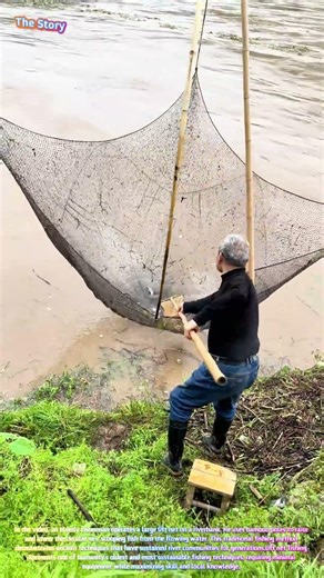 Traditional River Net Fishing Technique
