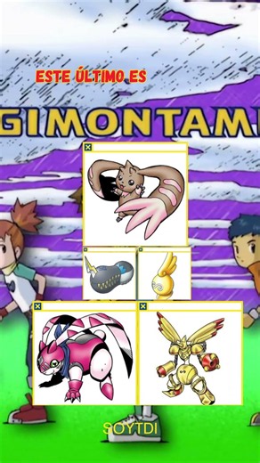 Armodigievoluciones en Digimon Tamers