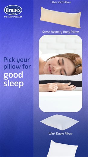 Choose your level of cozy with Uratex’s wide array of pillows! 💙 Shop now at https://uratex.com.ph/ or at trusted Uratex stores and dealers. | Uratex Philippines