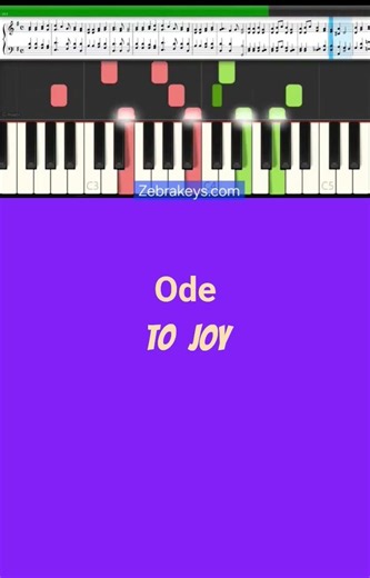 Learn Piano, "Ode To Joy"