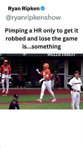He thought he won the game... then THIS happened ⚾️ #baseball #mlb #collegebaseball