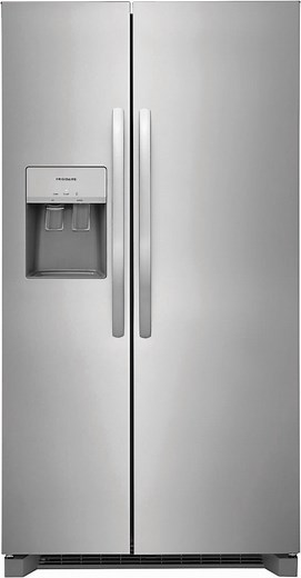 Frigidaire FRSS2623AS 26 Cu. Ft. 36" Standard Depth Side-by-Side Refrigerator, Energy Star Certified, Stainless Steel