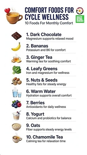 Period Cramps & Low Energy? Try These 10 Foods #health #fitness #healthtips #woman