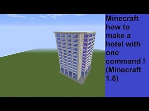 Minecraft how to make a hotel with one command ! (Minecraft 1.8)