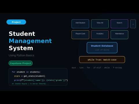 8.Python Mini Student Management System Project
