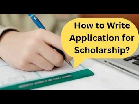 How to Write Application for Scholarship ✍️ | Step-by-Step Guide Sample & Tips | Application Format