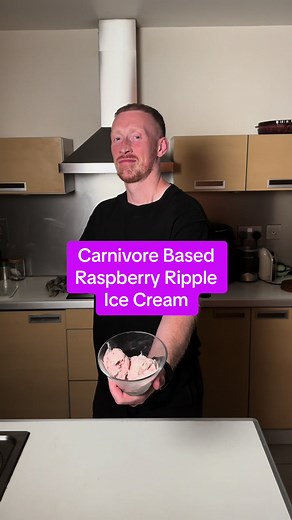 Carnivore Raspberry Ripple Ice Cream Recipe