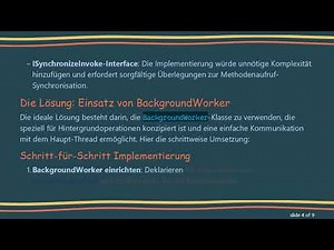 Hintergrund-Thread-Signale in .NET effizient mit BackgroundWorker verarbeiten