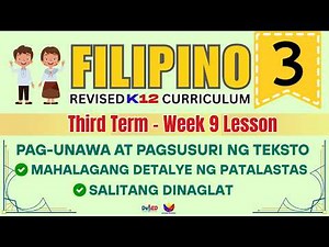 FILIPINO 3 | MAHALAGANG DETALYE NG PATALASTAS | WEEK 9 LESSON | THIRD TERM | REVISED CURRICULUM