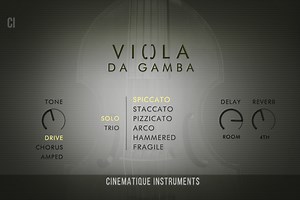 Cinematique Instruments releases Viola Da Gamba for Kontakt