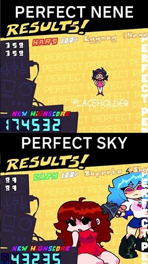 FNF PERFECT🙄 NENE vs SKY