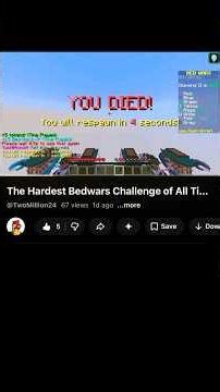 This Was Too Funny 😭 #minecraft #hypixel #bedwars #Java