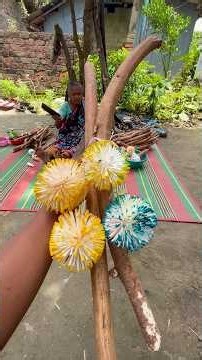 80 Years Old Grandmother Making Kadam Flower from Shola.