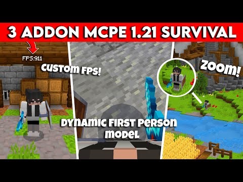 3 ADDON MCPE 1.21 PALING BERGUNA & MEMERMUDAH SURVIVAL