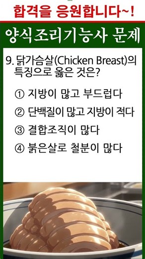 Chicken Breast Characteristics Quiz | #WesternCuisineCraftsmanWrittenExam #WesternCooking #Wester...