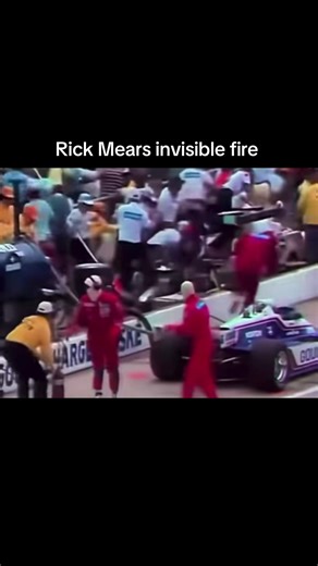 In 1981, Rick Mears survived one of the most terrifying moments in racing history. During a pit stop at the Indy 500, his car caught fire—but the flames were nearly invisible. Methanol burns clear, and for seconds, no one realized he was standing in fire. the crew put the fire out along with the mechanic who was also caught in the flame. don’t play with methanol. #f1 #indy500 #racing #cars #fyp